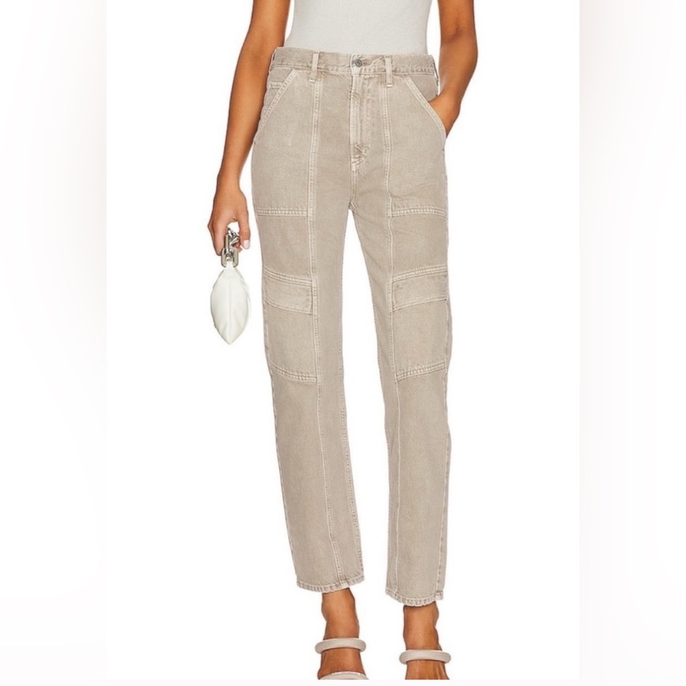 Agolde Cooper Cargo Denim - Drab - Size 27